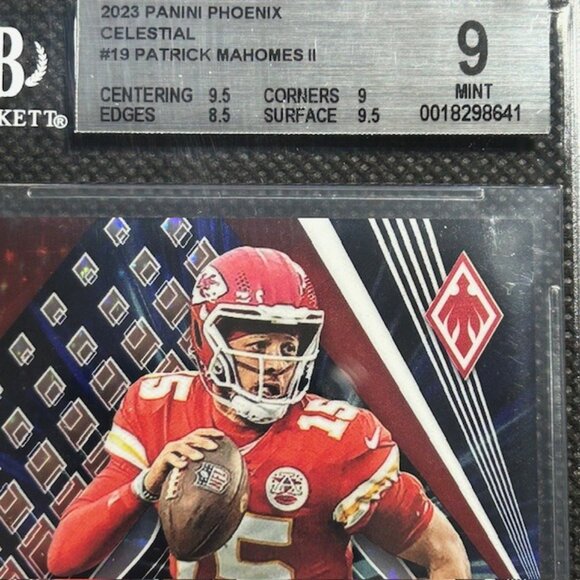 2023 Panini Phoenix Patrick Mahomes II #19 SSP Celestial 1/1 Chiefs BGS 9 MINT - Picture 2 of 4